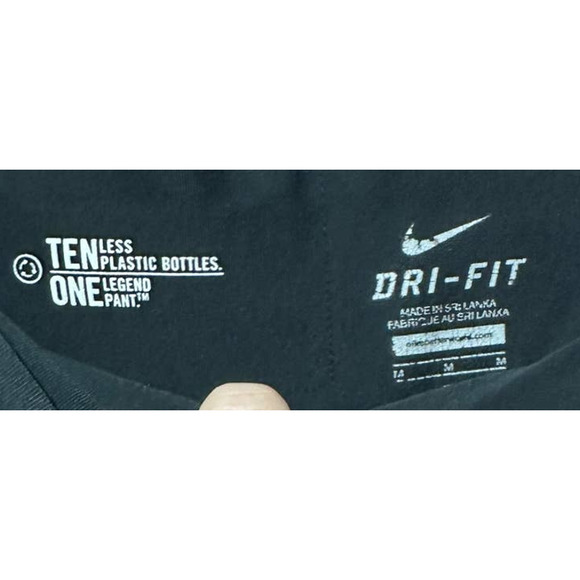 Nike Dri-Fit Women's Black‎ Cropped Legging Size M - Picture 3 of 5